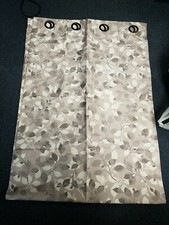 1 Panel Unbranded Gray Floral Print Grommet Top Window Curtain 54  X 82  