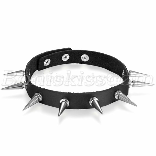 Mens Womens Gothic Punk Black Leather 