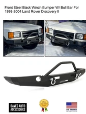 Front Steel Guard Bumper Assembly W/ Bull Bar Fits 98-04 Land Rover Discovery II