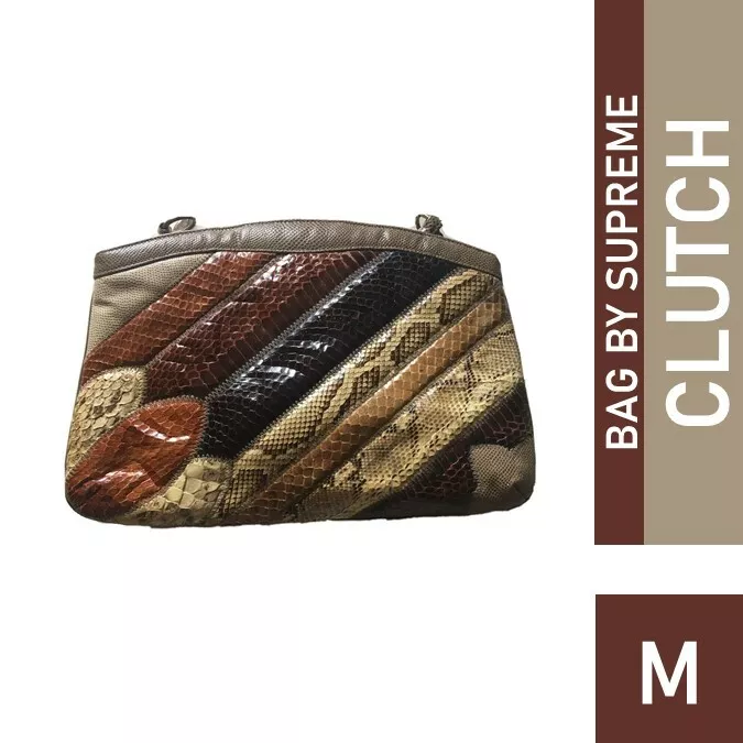 Vintage Multicolor Medium Clutch Bag By Supreme
