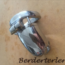 Stainless Steel Male Chastity Device Long Cage Men Metal Lock Belt Restraint