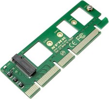M.2 Ngff To Pcie X4 X8 X16 Nvme Sata Dual Ssd Adapter Card For Desktop Pcs