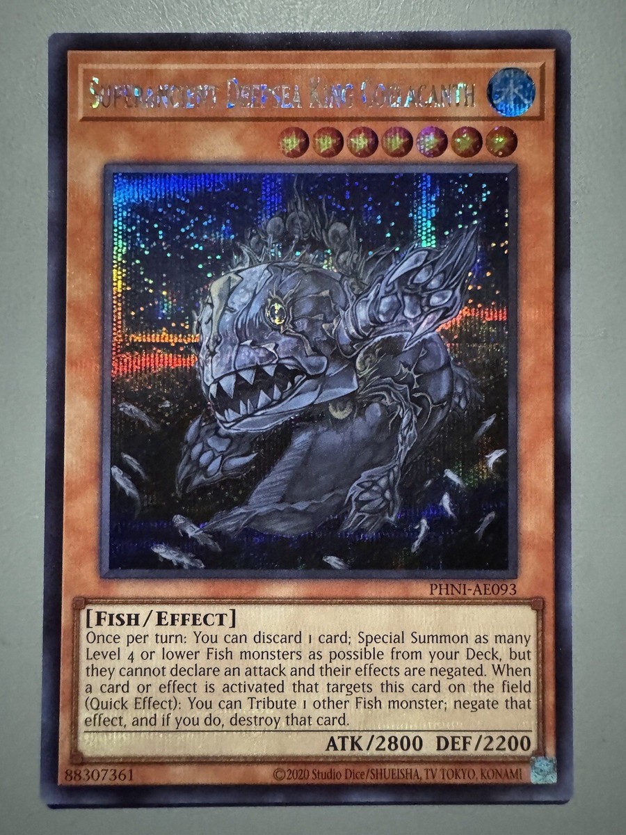 YUGIOH SUPERANCIENT DEEPSEA KING COELACANTH ASIA ENGLISH PHNI