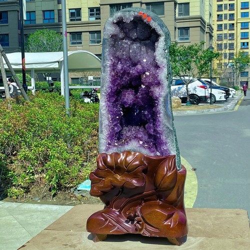 Natural Amethyst Cathedral - Purple Crystal Cluster for Healing & Decor - 39.2LB - Picture 3 of 11