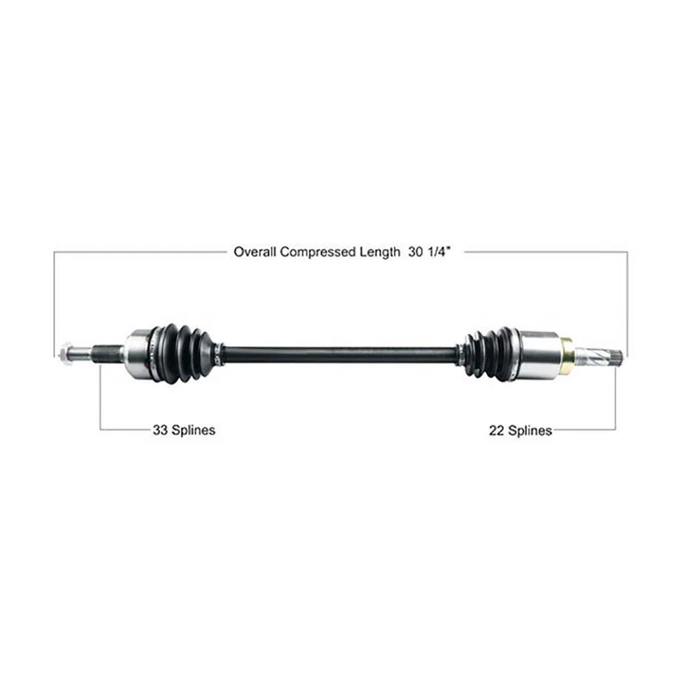 Eje trasero izquierdo trasero derecho TrakMotive CV para Saturn Vue 2002~2007 2x Foto 3 de 4