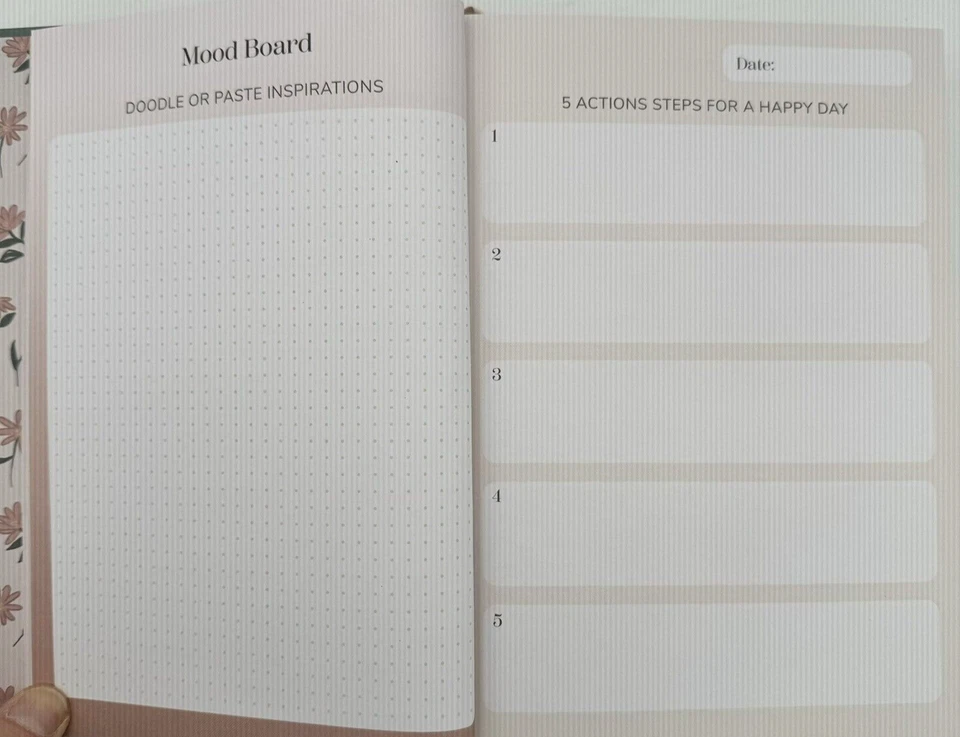 Happiness Journal Pooch & Sweetheart 8 Unique Pages Of Prompts BRAND NEW - Image 4 of 4