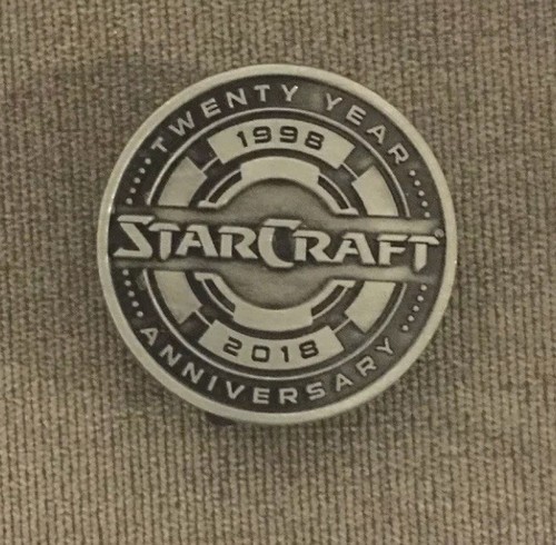 Starcraft Pin 20 Year Anniversary Pin Blizzcon 2018 Exclusive Blizzard Goody Bag - Picture 4 of 4