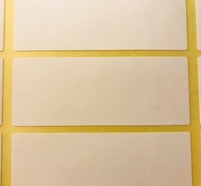 Large White 30 x 78mm Colour Code Rectangles / Box Stickers - Sticky Labels
