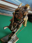 Bronze Mountain Man Sculpture Outdoorsman. Hiker, Forestry, Soudough, Figurine  — photo 5