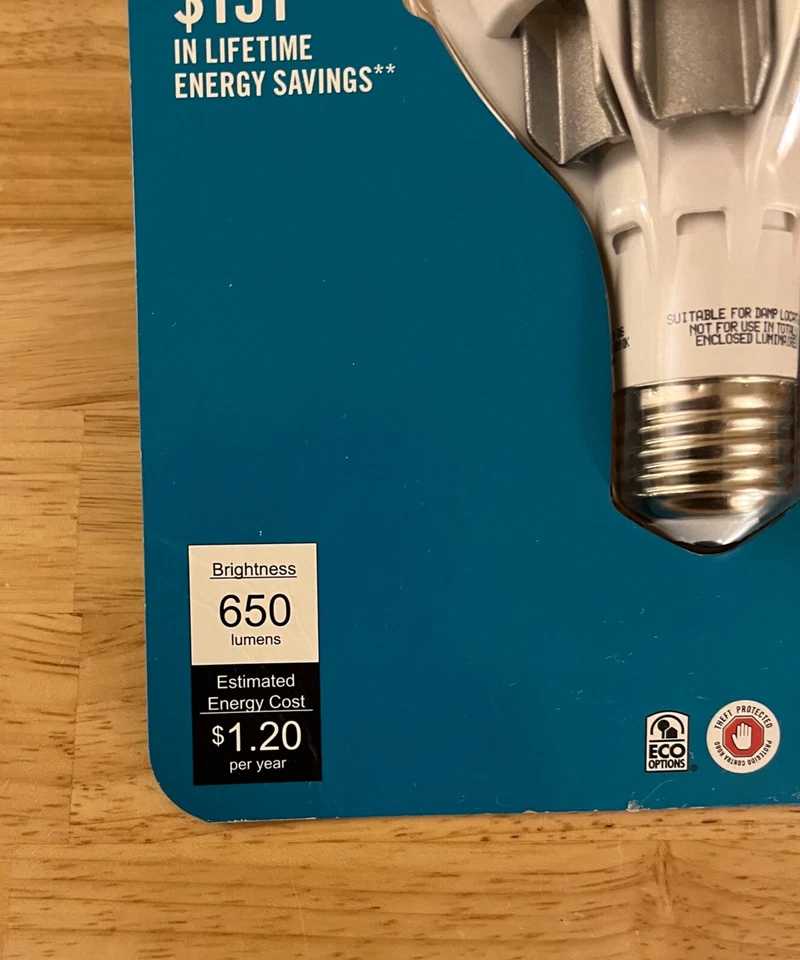 EcoSmart LED Light BR30 Bright White 650 lumens (65W Equiv) #1000 036 691 NEW - Image 2 of 4