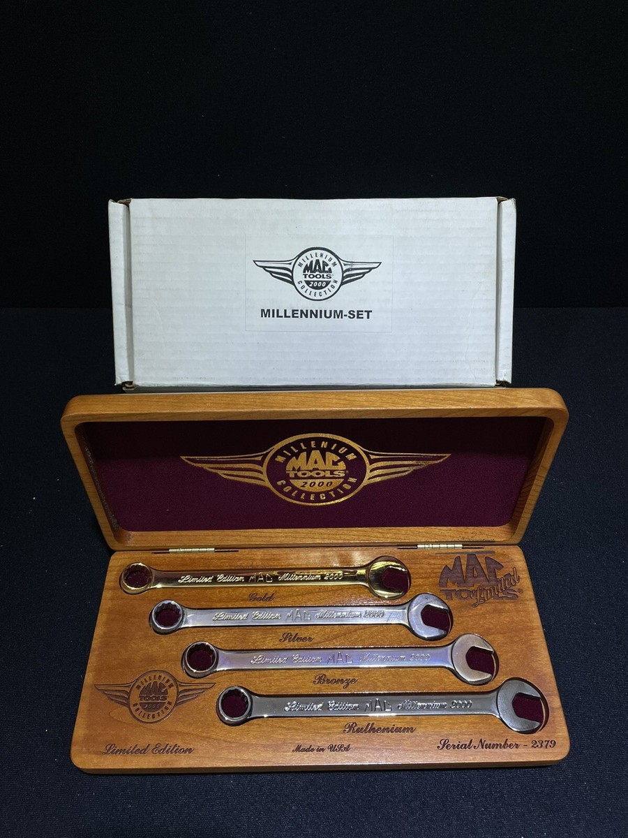 MAC TOOLS Millennium Limited Edition 4pc Wrench Set Gold MAC TOOLS Millennium Limited Edition 4pc Wrench Set Gold