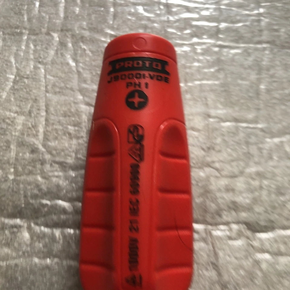 PROTO J90001-VDE INSULATED SCREWDRIVER, PH1, 1,000V (4-WAY). - Image 2 of 4