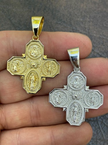 Real 925 Silver / Gold Plated Four 4 