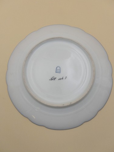 Fine Handpainted Antique Royal Vienna Portrait Plate Cobalt Gilt Border Cupid - Picture 9 of 9