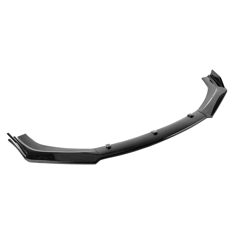Gloss Black Front Bumper Lip Splitter Spoiler For Honda Civic Hatchback & Sedan Foto 3 de 4