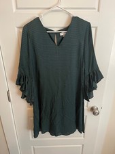 Calvin Klein Green Dress - Size 8 - 3/4 Sleeve