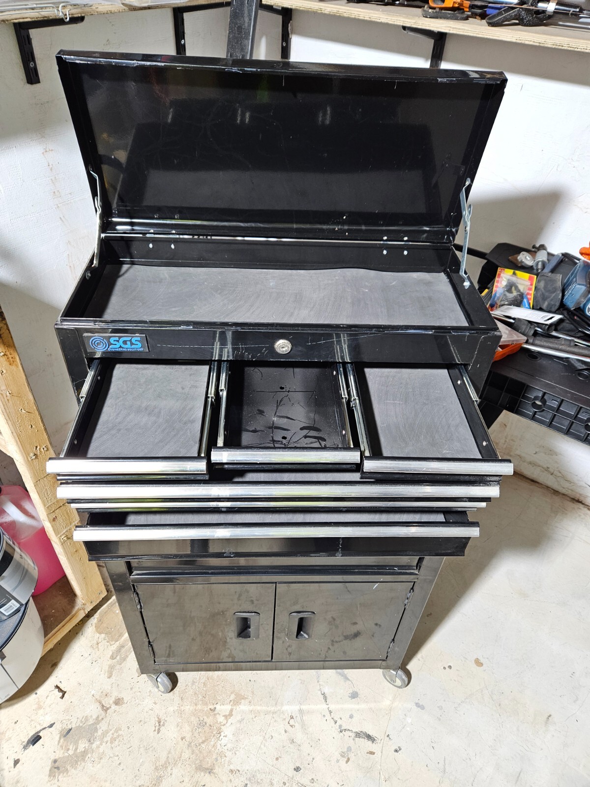 SGS Mechanics 8 Drawer Tool Box Chest & Roller STC1000 Garage