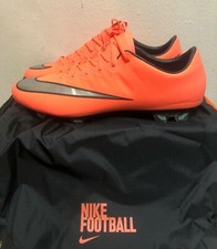 TACOS DE FÚTBOL NIKE MERCURIAL VAPOR X FG (BRGHT MANGO) TALLA 11 (648553-803)