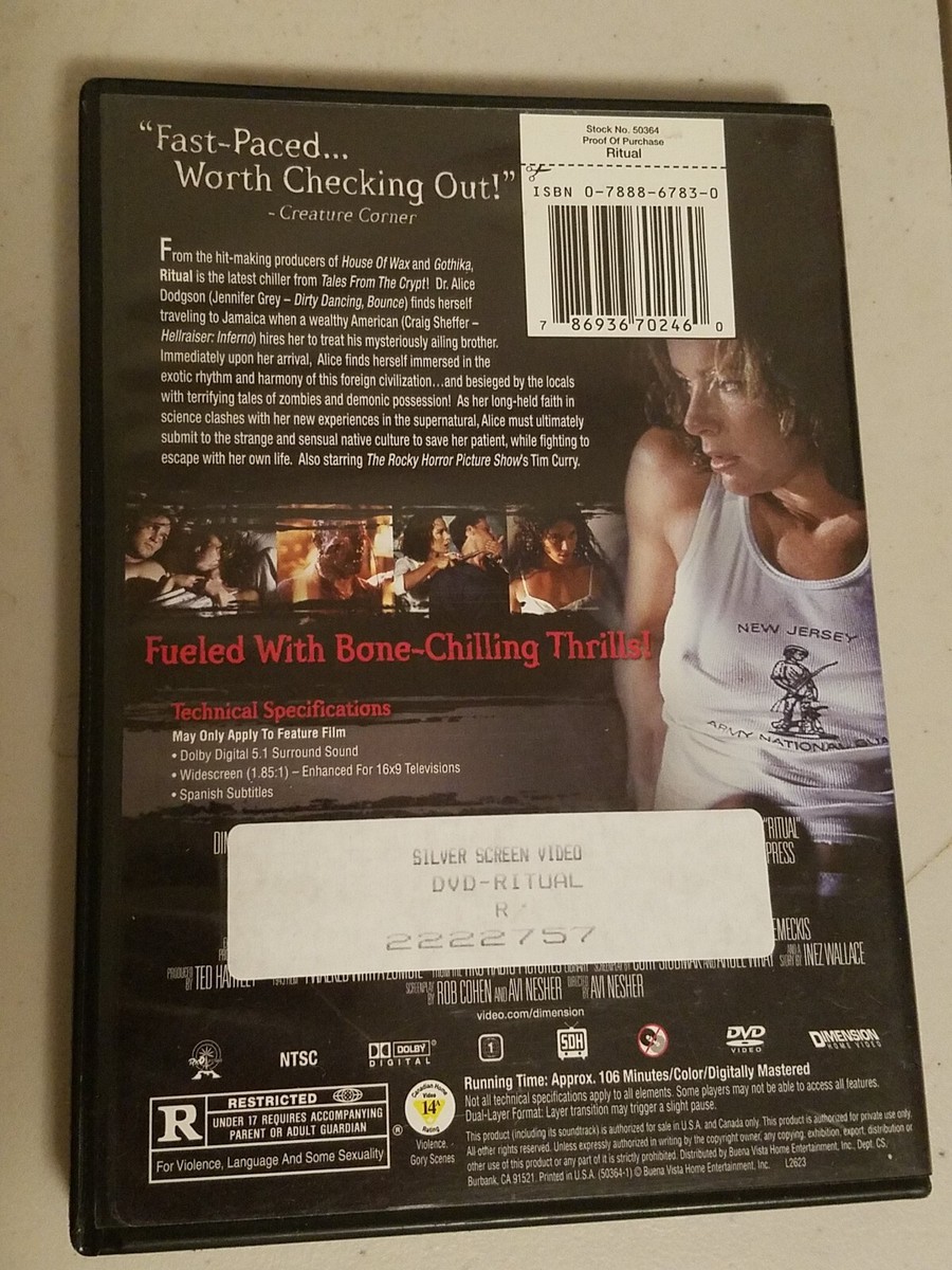 Ritual (DVD, 2006) Jennifer Grey, Craig Sheffer, Tim Curry