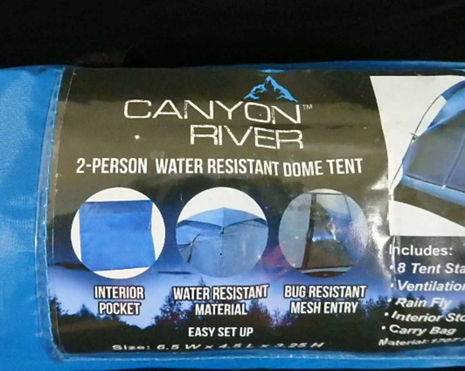 NEW - CANYON RIVER - Two Person Dome Tent