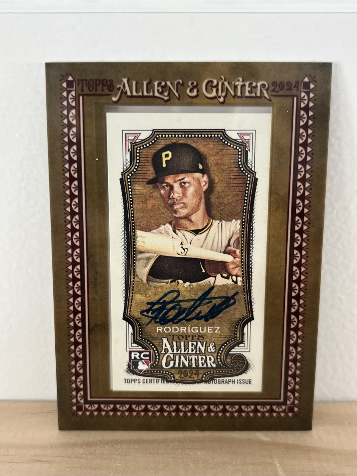 2024 Topps Allen & Ginter #MA-ER Endy Rodriguez RC Mini Autograph Auto Pirates