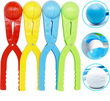 Juguetes de nieve, paquete de 4 moldes moldeadores de bolas de nieve para hacer bolas de nieve juguetes para niños bolas de nieve
