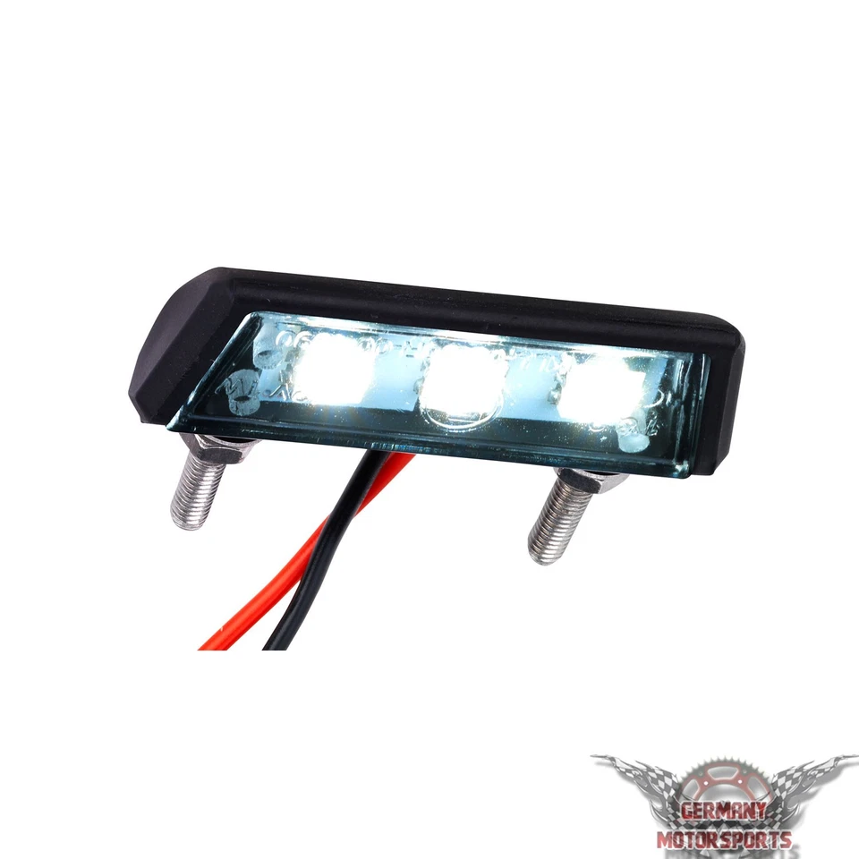 LED Motorrad Kennzeichen Nummernschild Beleuchtung Leuchte Licht e-geprüft 12V  - Bild 4 von 4