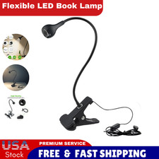 USB Reading Night Light Flexible LED Book Lamp Laptop Computer Clip-on Bed Desk
