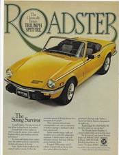 BRITISH TRIUMPH SPITFIRE ORIGINAL PRINT AD