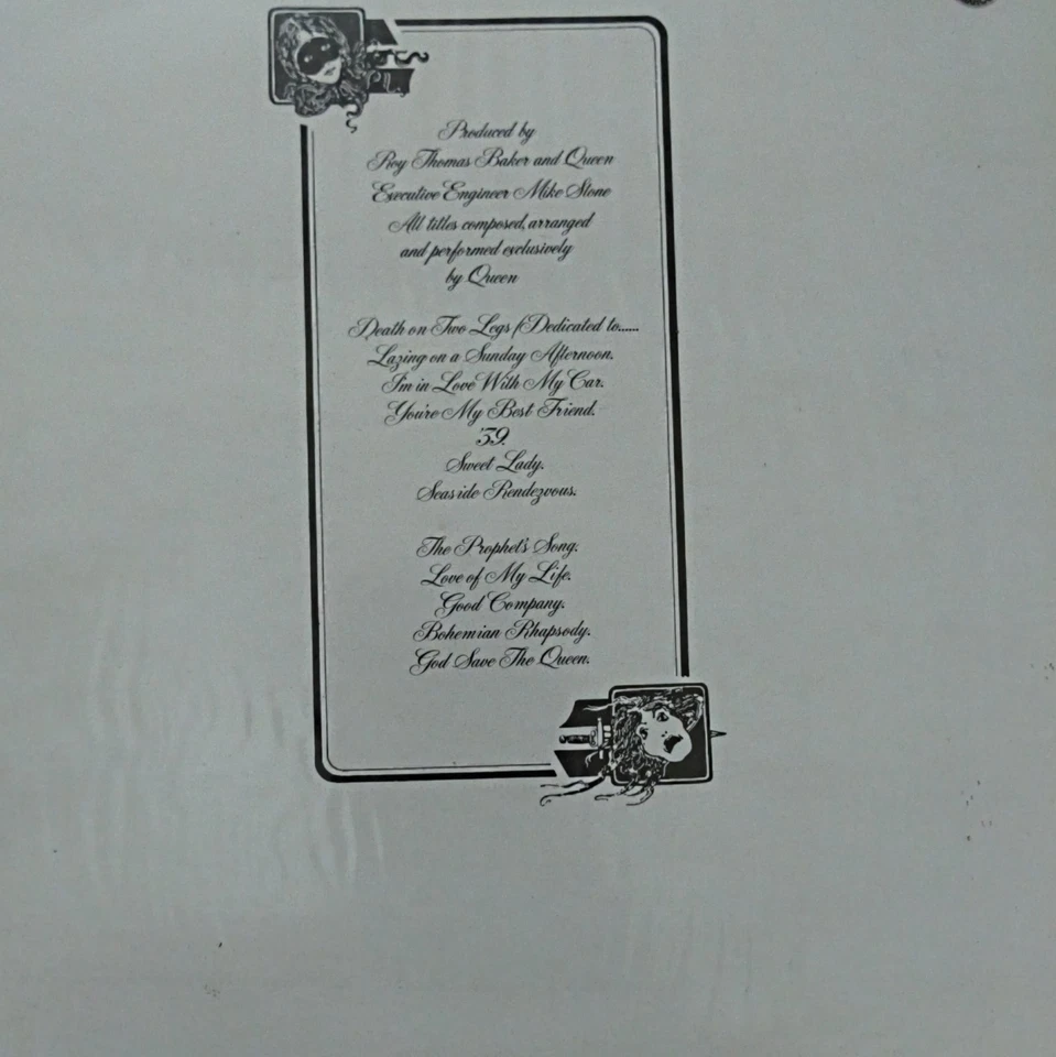 Queen A Night at the Opera · Lp, photo 3 sur 3