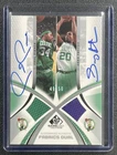 PAUL PIERCE GARY PAYTON 2005-06 SP GAME USED AUTHENTIC DUAL JERSEY AUTO 49/50