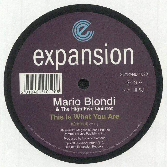 BIONDI, Mario/THE HIGH FIVE QUINTET - This Is What You Are (reissue) - 12""