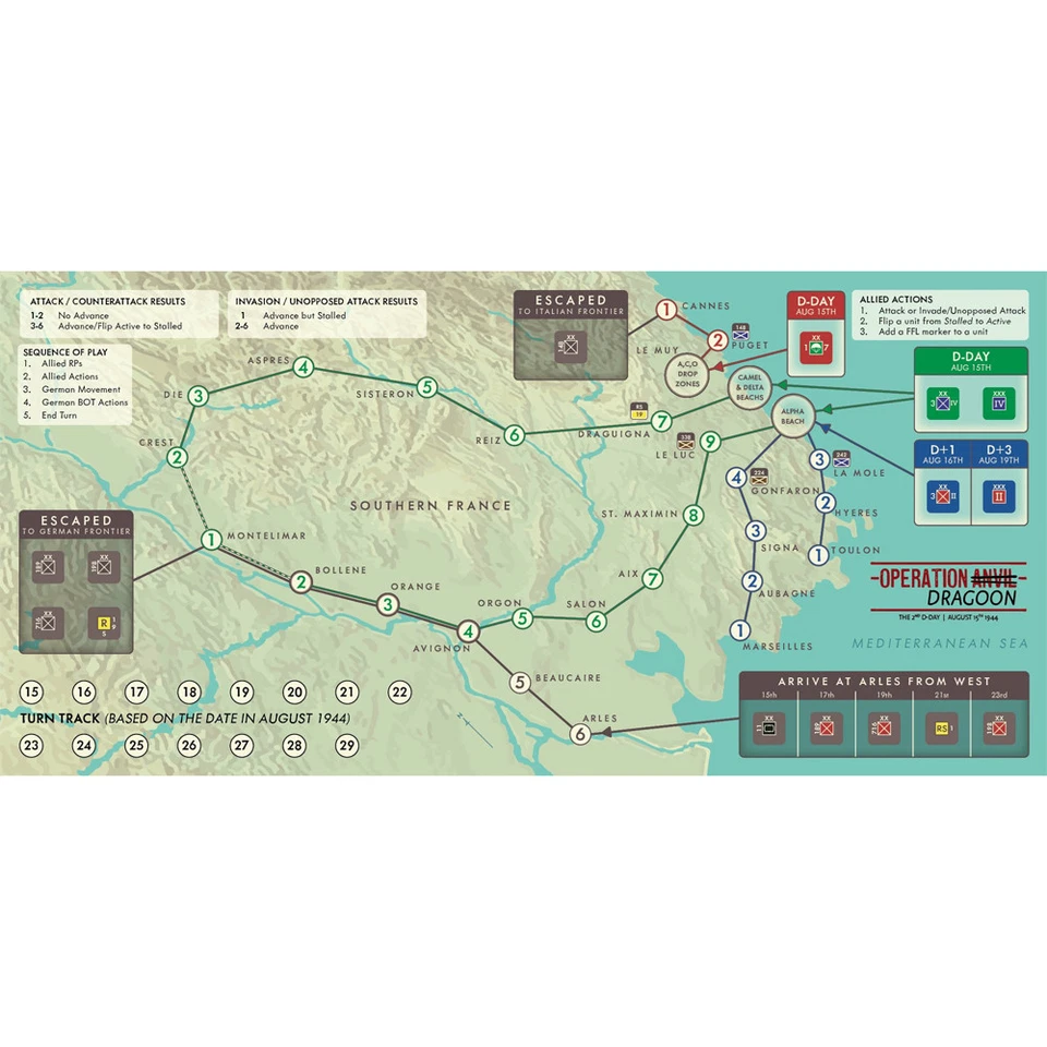 Worthington Publishing Operation Dragoon Solitaire Travel Game - Image 2 of 3