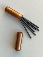 6 Graphit Norm-Minen 1,18 mm  f&uuml;r histor. Dreh- und Druck-Bleistifte, selten