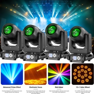 270W LED Moving Head Light Beam Light DMX Stage Light 18 Prism DJ Party W/case