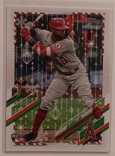 2021 Topps Holiday Jo Adell #HW135 Rookie Los Angeles Angels Baseball