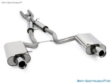 Fox Edelstahl Duplex Sport-Anlage Audi A4 Cabrio B6/B7 3l 3.2l quattro je 100mm