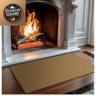 Feuerfestes Grillmatte 105x60 cm Silikon Glasfaser Braun