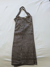 Vintage Boys Wool Houndstooth Pants w Suspenders Classic Winter-new with tag