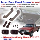 Interior Door Panel Part Brown Fits Nissan Hardbody D21 Pickup 1986-97 New Set 8
