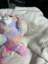 Multicolor Pastel Rainbow Unicorn Plush Stuffed Animal Washable, Small 6-14in