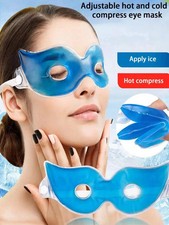 Gel Bead Heating Cooling Sleep Mask Reusable Hot Cold Ice Pack Puffy Dry Eyes UK