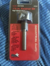 Craftsman 1 3/8" Forstner Bit High Speed Sears Made USA 25387 925387 Drill NOS