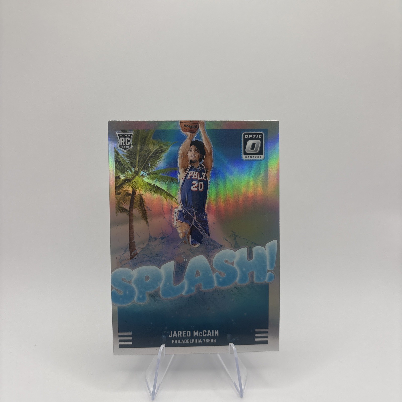 2024-25 Donruss Optic- Jared McCain - Splash! No. 3| Silver Refractor (RC) 76ers