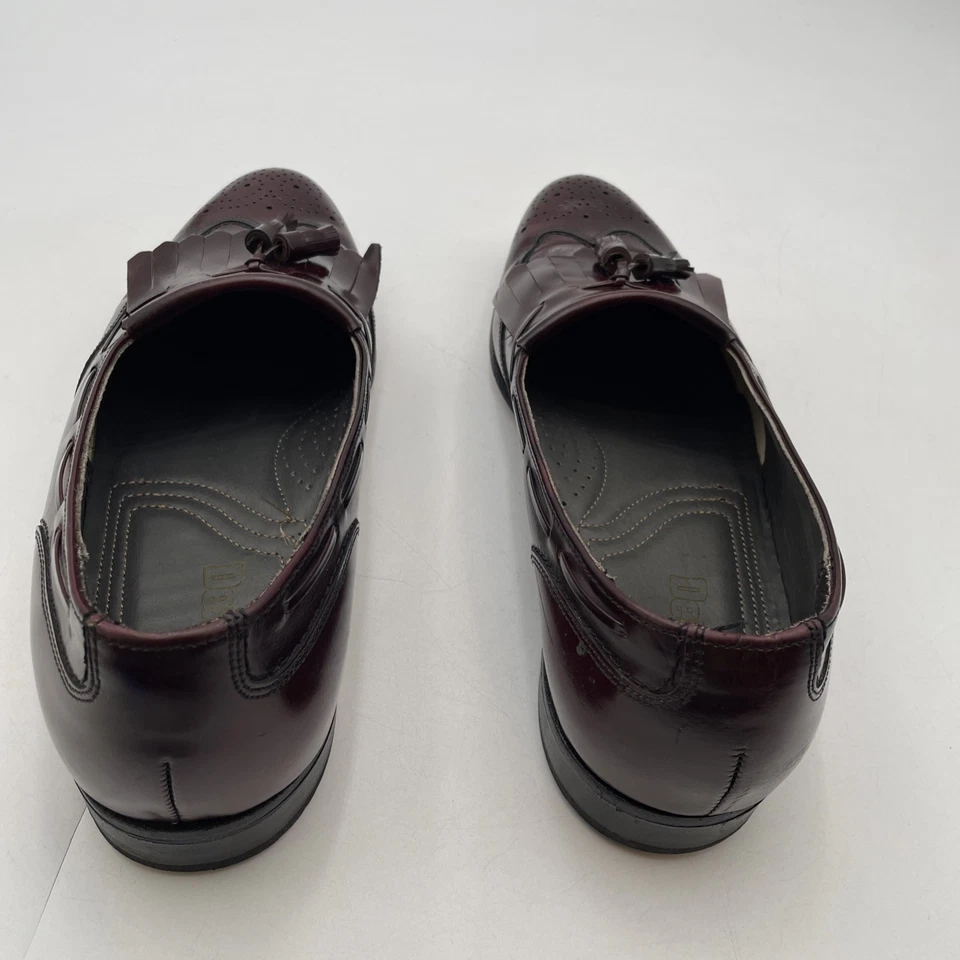 Zapatos de vestir Dexter Comfort para hombre cuero borgoña Kiltie borla punta de ala 11,5 M Foto 4 de 4