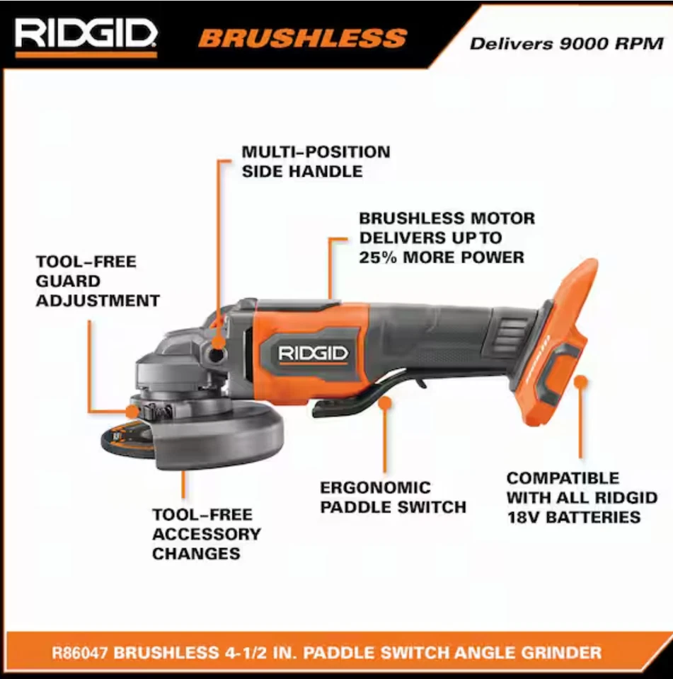 18V Brushless Cordless 2-Tool Combo Kit with Jig Saw and Grinder (Tools Only) - Image 3 of 3