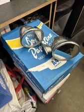 CLASSIC MINI BULLET DOMED STAINLESS STEEL / CHROME DOOR MIRRORS