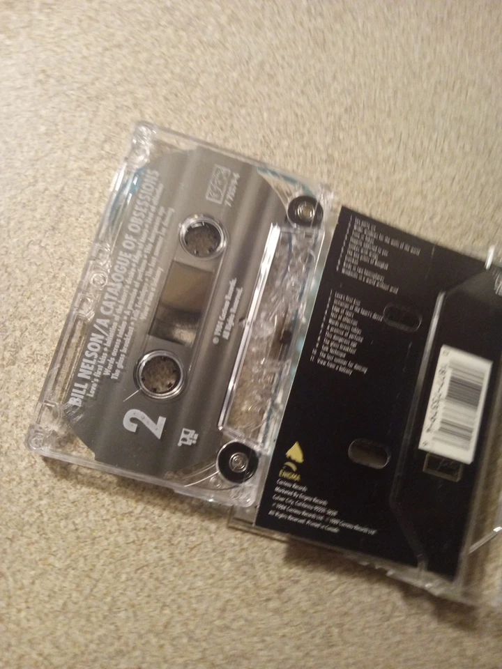 Bill Nelson of Be Bop Deluxe - A Catalogue of Obsessions 1989 Enigma Cassette Foto 4 de 4