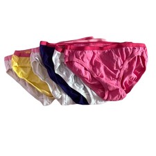 Hanes Girls Brief Underwear Panties Size 10 Tagless Cotton 6 Pack New