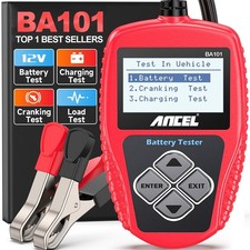 Image of 12V Digital Car Battery Load Tester Analyzer Cranking Charging Test 100-2000 CCA